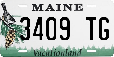 ME license plate 3409TG