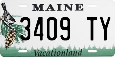 ME license plate 3409TY