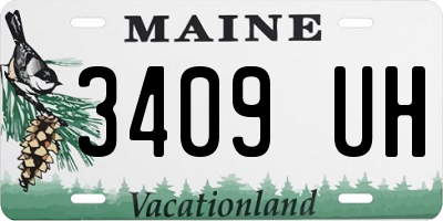 ME license plate 3409UH
