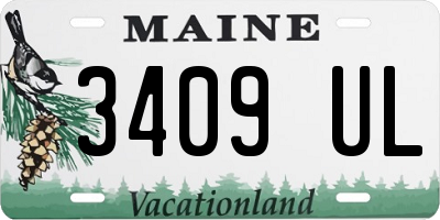 ME license plate 3409UL