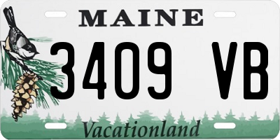 ME license plate 3409VB