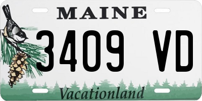ME license plate 3409VD