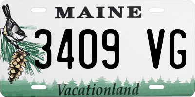 ME license plate 3409VG
