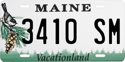 ME license plate 3410SM