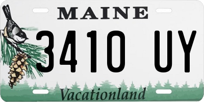 ME license plate 3410UY