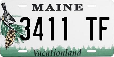 ME license plate 3411TF