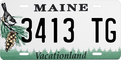 ME license plate 3413TG