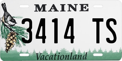 ME license plate 3414TS
