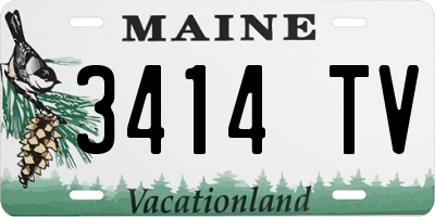 ME license plate 3414TV