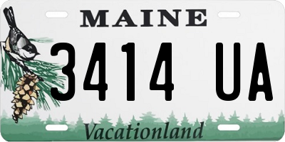 ME license plate 3414UA