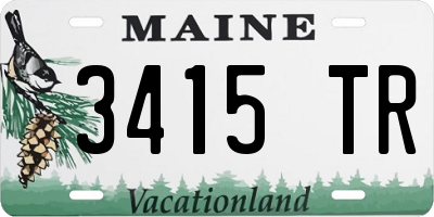 ME license plate 3415TR