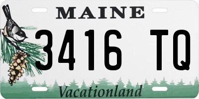 ME license plate 3416TQ