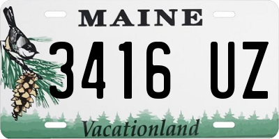 ME license plate 3416UZ