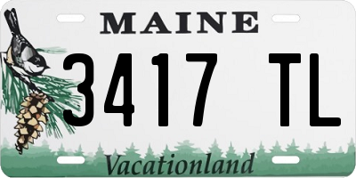 ME license plate 3417TL