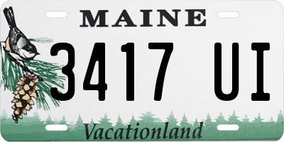 ME license plate 3417UI