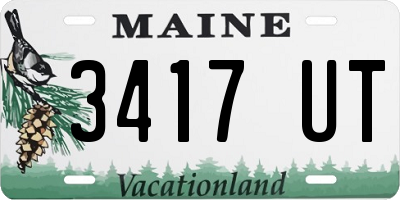 ME license plate 3417UT