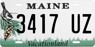 ME license plate 3417UZ