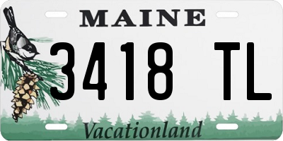 ME license plate 3418TL