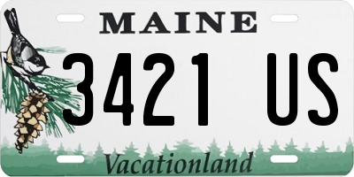 ME license plate 3421US
