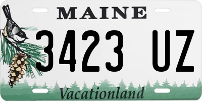 ME license plate 3423UZ