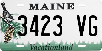 ME license plate 3423VG