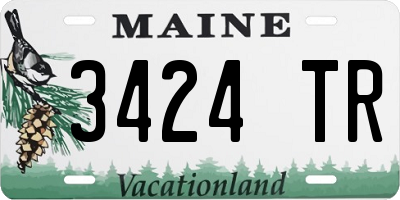 ME license plate 3424TR