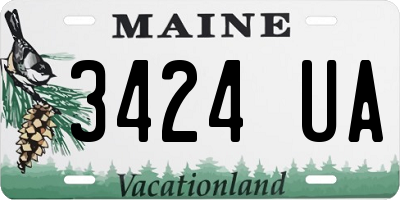 ME license plate 3424UA