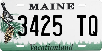 ME license plate 3425TQ