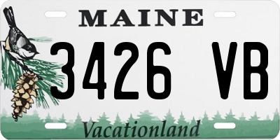 ME license plate 3426VB