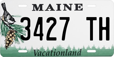 ME license plate 3427TH