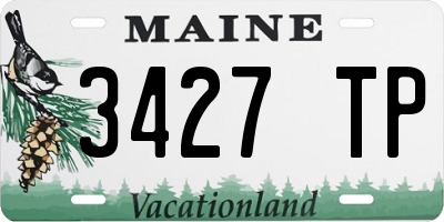 ME license plate 3427TP