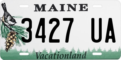 ME license plate 3427UA