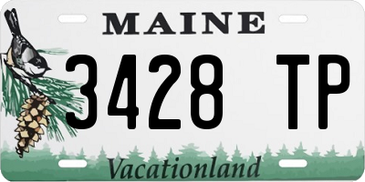 ME license plate 3428TP