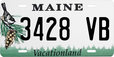 ME license plate 3428VB