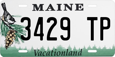 ME license plate 3429TP