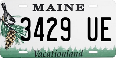 ME license plate 3429UE