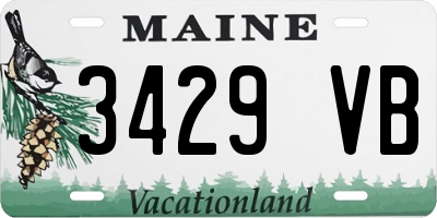 ME license plate 3429VB