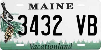 ME license plate 3432VB