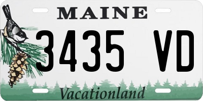 ME license plate 3435VD