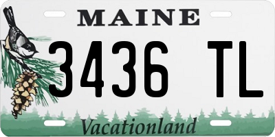 ME license plate 3436TL