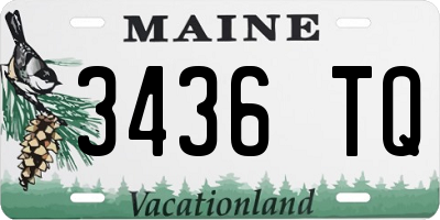 ME license plate 3436TQ