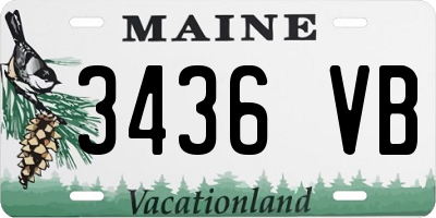 ME license plate 3436VB