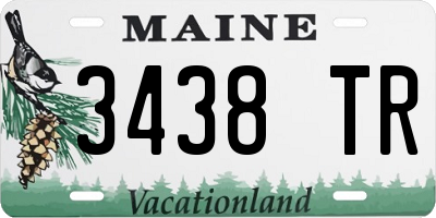 ME license plate 3438TR