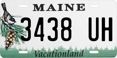 ME license plate 3438UH