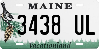 ME license plate 3438UL