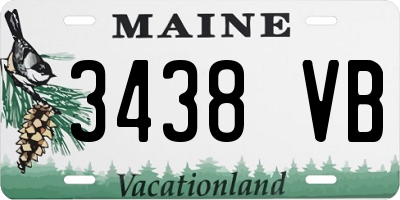 ME license plate 3438VB
