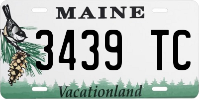 ME license plate 3439TC