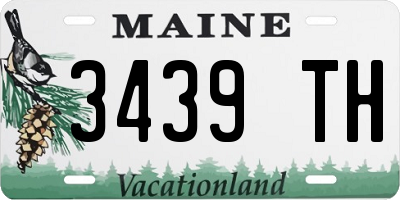 ME license plate 3439TH