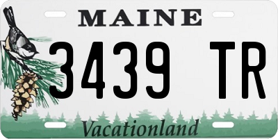 ME license plate 3439TR