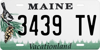 ME license plate 3439TV